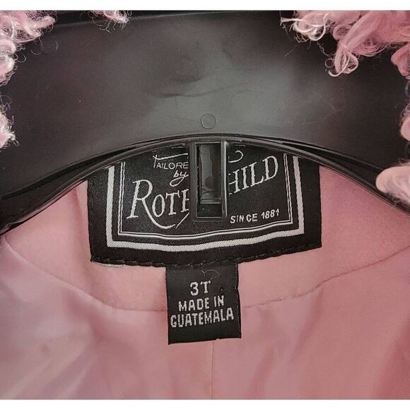 Rothschild Girl Fur Pink Coat 3T - Picture 7 of 11